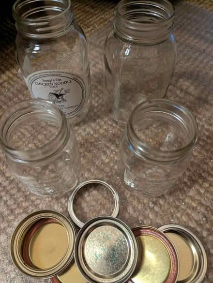 Photo of free 2 large, 2 small mason jars (Little Italy) #1