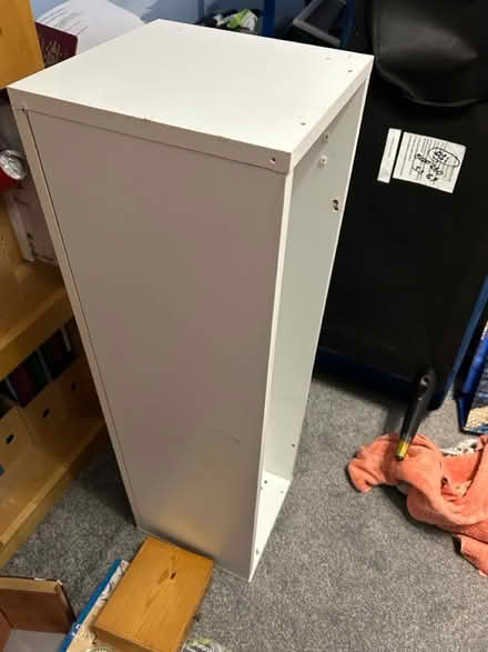 Photo of free White laminate cupboard - no door (Near Cameron Toll EH16) #2