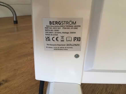 Photo of free Slimline electric convector heater (Great Wakering Essex SS3) #2