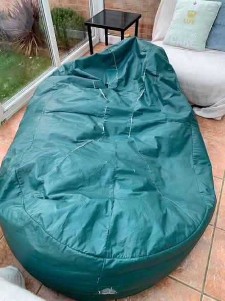 Photo of free Big green sofa style beanbag (Littleover Derby DE23) #3