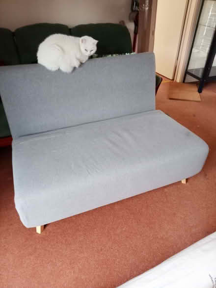Photo of free Small grey sofa bed (Lychpit RG24) #1