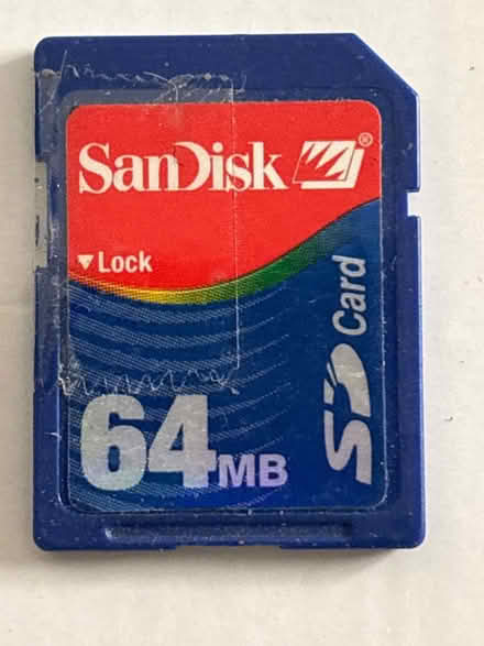 Photo of free SD memory card (Mitty High area) #1