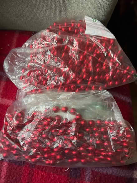 Photo of free Two strands of red Christmas beads (Lindfield RH16) #1