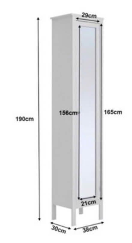 Photo of free Tall, mirrored door, cabinet (Middleyard GL5) #2