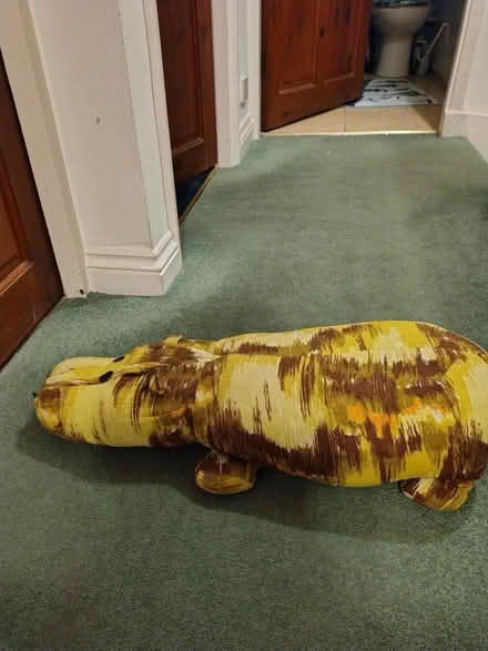 Photo of free Large 1970's cuddly hippo (Tilehurst) #1