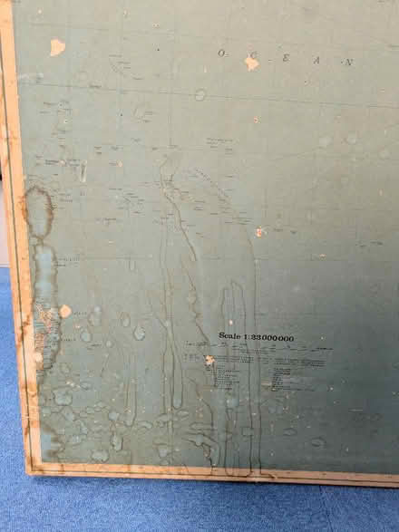 Photo of free Huge vintage world map (North Laine BN1) #2