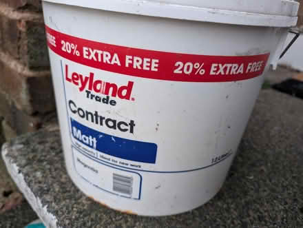 Photo of free 12 litres magnolia paint (Lowedges S8) #1