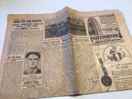 Photo of free Old News of the World paper (Christchurch Town Centre) #1