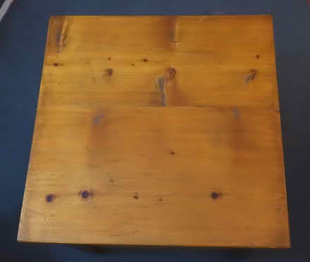 Photo of free Coffee table, square, rustic pine (Central Crouch End N8) #2