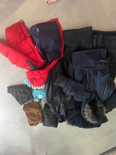 Photo of free Clothes 4-5 yo and woman coat (Vauxhall) #1