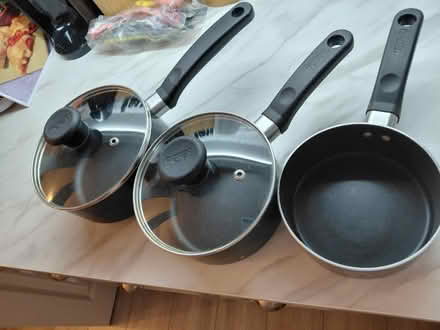 Photo of free X3 Tefal saucepans (Chessington KT9) #1
