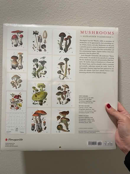 Photo of free 2025 mushrooms calendar (Kirkland) #2