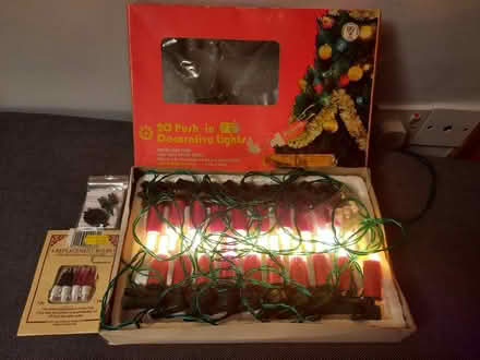 Photo of free 20 white Christmas Tree lights (Desford LE9) #2