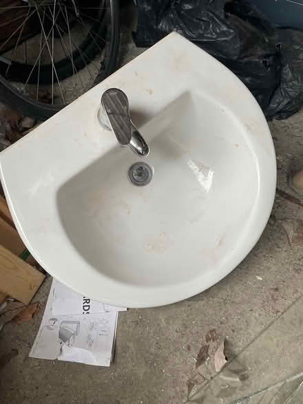 Photo of free Small bathroom Sink with mixer tap (Drimnagh) #1