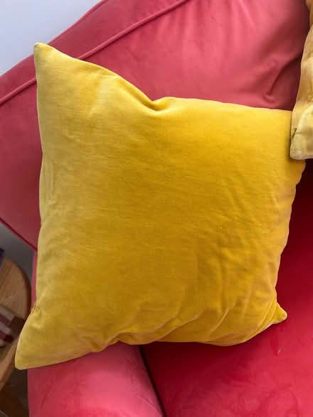 Photo of free Velvet sofa cushions (Wimbledon SW19) #1