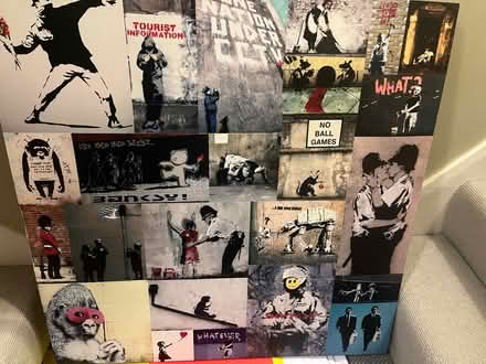Photo of free Banksy collage canvas (Bristol BS7) #1