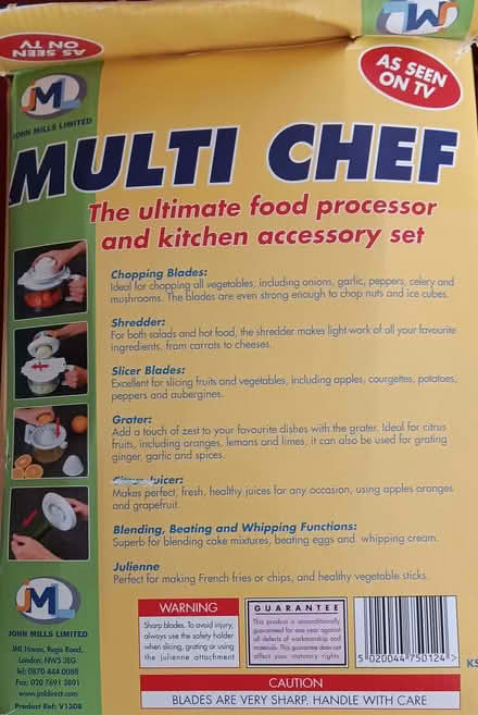Photo of free Multi Chef Food Processor - used once. (Ordsall DN22) #2