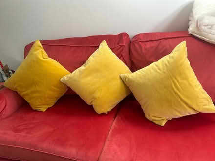 Photo of free Velvet sofa cushions (Wimbledon SW19) #2