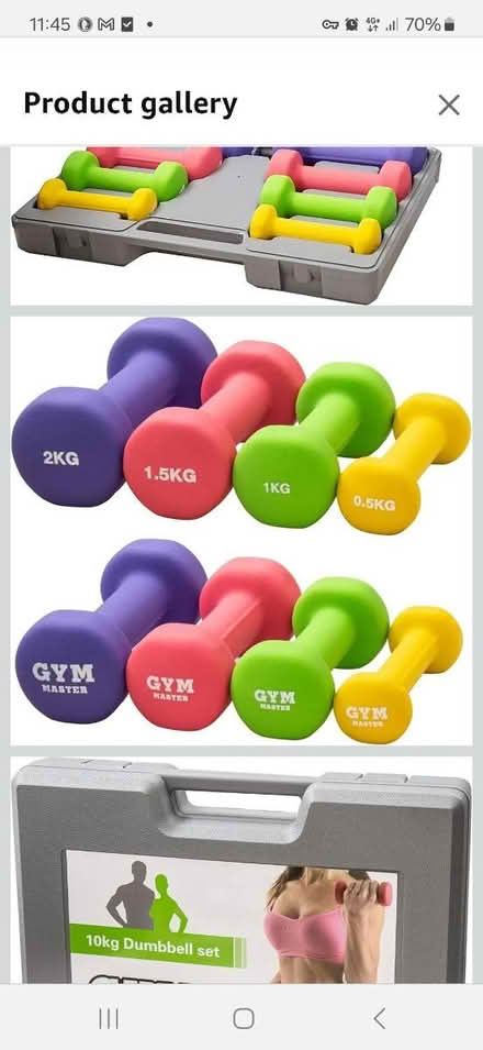 Photo of Ladies weights and weighted hoop (Hackenthorpe S12) #2