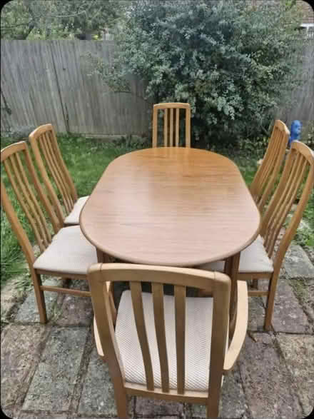 Photo of free 6 seat table (Blacksmith Road Horley) #1