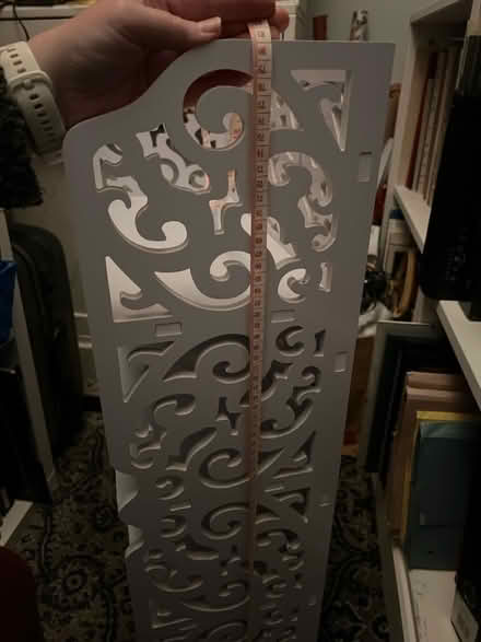 Photo of free Small acrylic white shelving unit (LU6 Central Dunstable) #2