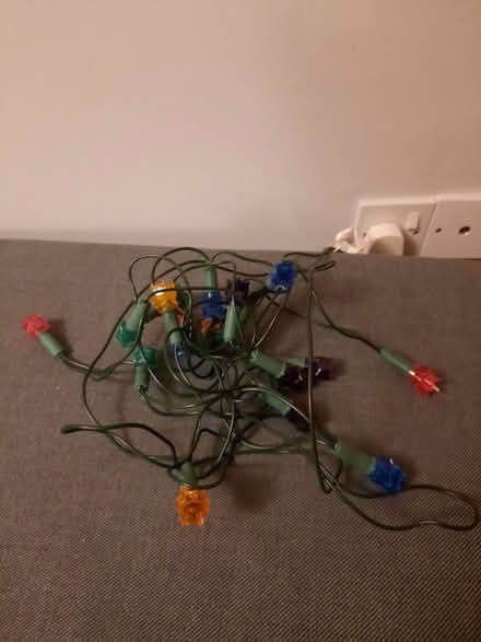 Photo of free 20 multicoloured Christmas lights (Desford LE9) #1