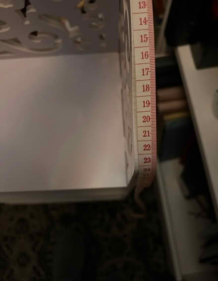 Photo of free Small acrylic white shelving unit (LU6 Central Dunstable) #3