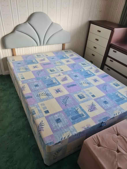 Photo of free 4'6" Double Bed Base & Headboard (CT6) #3