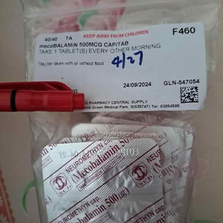 Photo of free MecoBALAMIN 500MCG (East) #1