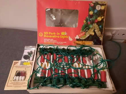 Photo of free 20 white Christmas Tree lights (Desford LE9) #1