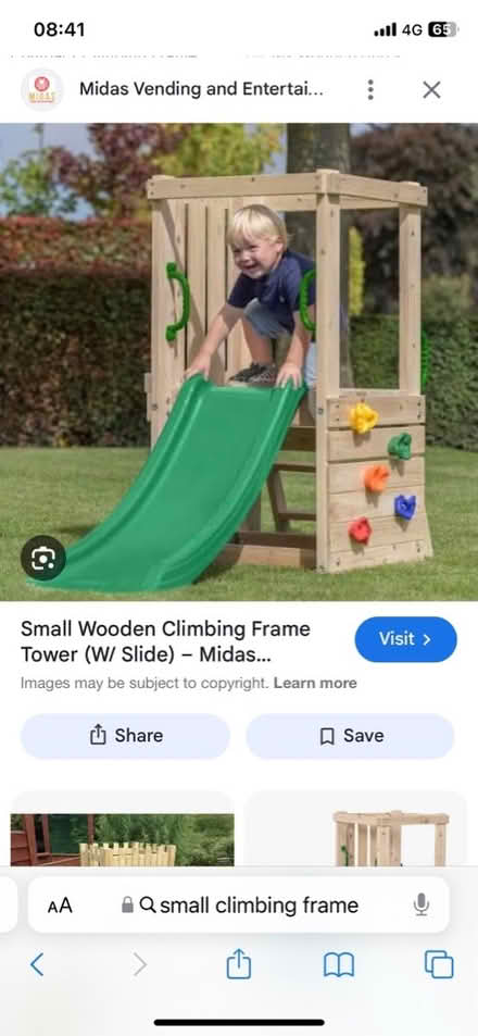 Photo of Small climbing frame slide / swing (Hoddesdon EN11) #1