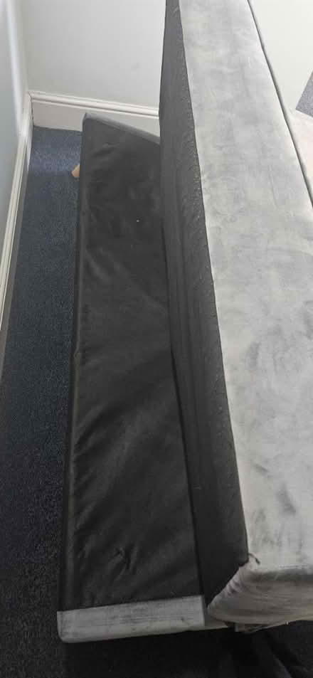 Photo of free Grey Sofa... leg missing (Britannia Wharf BD16) #2