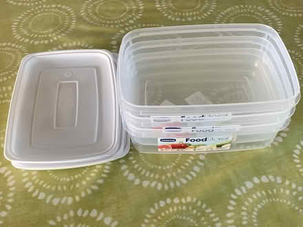 Photo of free 3 2L plastic storage boxes (Packsaddle BA11) #1