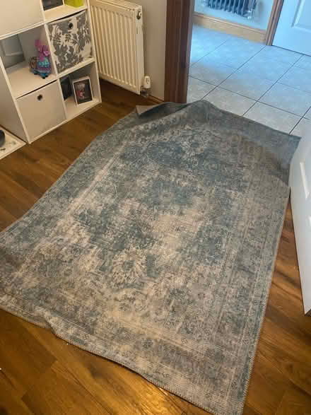 Photo of free Blue floor rug (Barrow-in-Furness LA13) #1