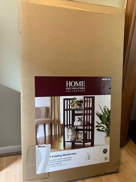 Photo of free Three Shelf Folding Bookshelf (Ravenswood) #1