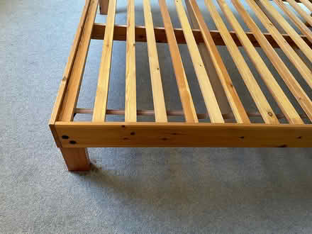 Photo of free Solid wooden King size bed frame (CO7 Wivenhoe) #2