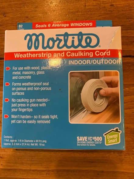 Photo of free Weather strip and caulking cord (Havertown) #1