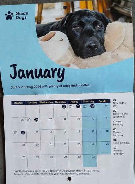 Photo of free 2026 wall calendar (Claverton) #2