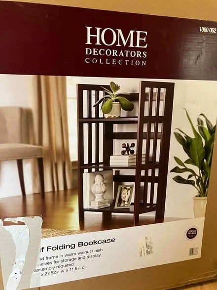 Photo of free Three Shelf Folding Bookshelf (Ravenswood) #2