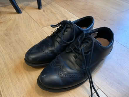 Photo of free Leather girls shook shoes, size 3 (TW12 (Hampton)) #1