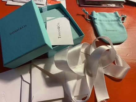Photo of free Empty Tiffany & Co box, bag, etc (San Anselmo, near the "hub") #1