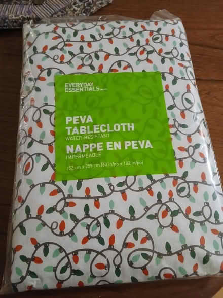 Photo of free Water resistant Festive tablecloth (Yonge and Sheppard) #1