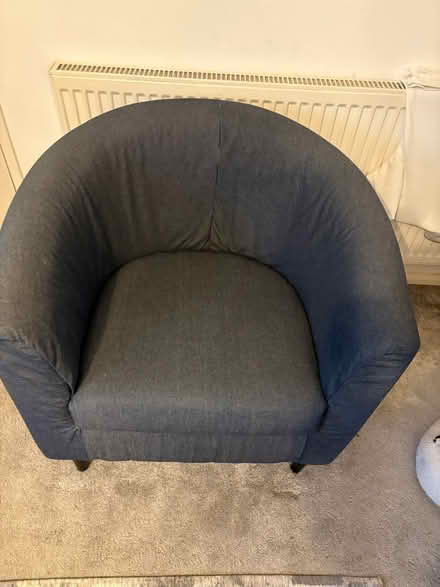Photo of free Navy bucket chair and foot stool (Havant PO9) #1