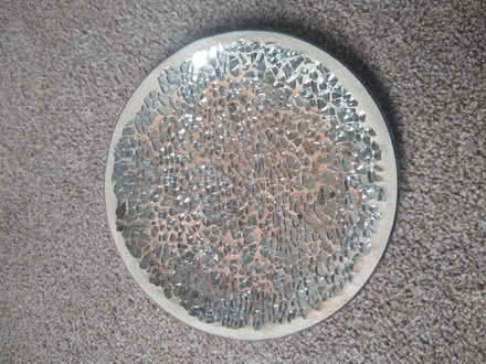 Photo of free Candle dish- reflective silver glass (Newtown RG1) #1