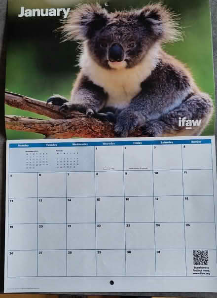 Photo of free 2026 wall calendar (Claverton) #2