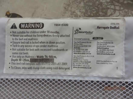 Photo of free A pair of bedguards for infants (Stowmarket (IP14)) #2