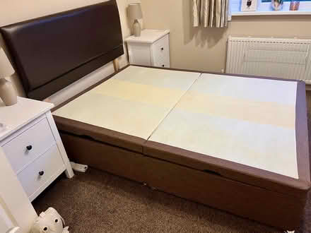 Photo of free Double Ottoman Bed with Headboard (Borrowash DE72) #1