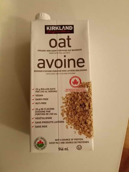 Photo of free Shelf-stable oat milk (Bank) #1