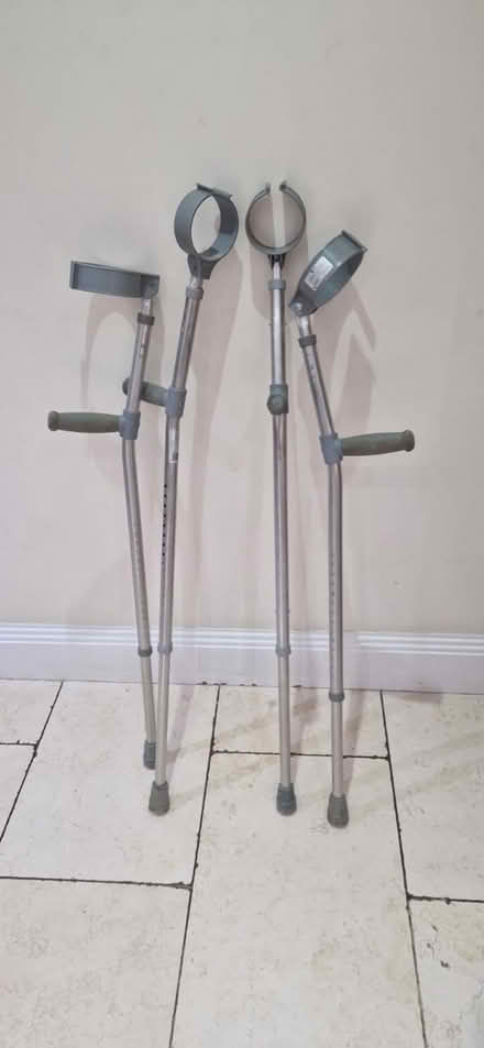 Photo of free 2 x Sets of Crutches (Kingswood KT20) #1
