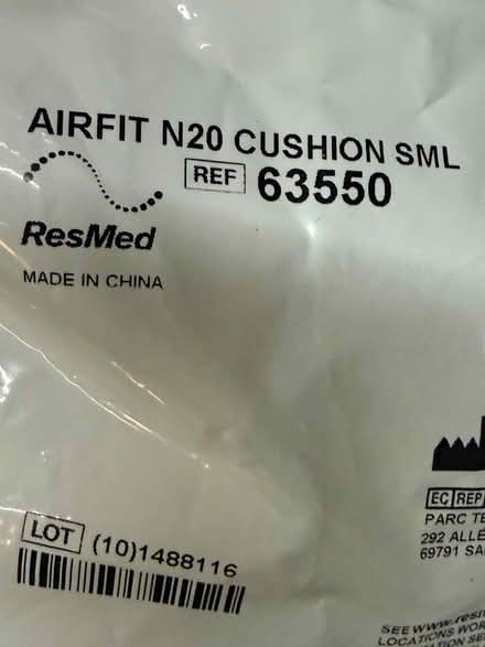 Photo of free Resmed CPAP supplies (Remington Ave in Sunnyvale) #1